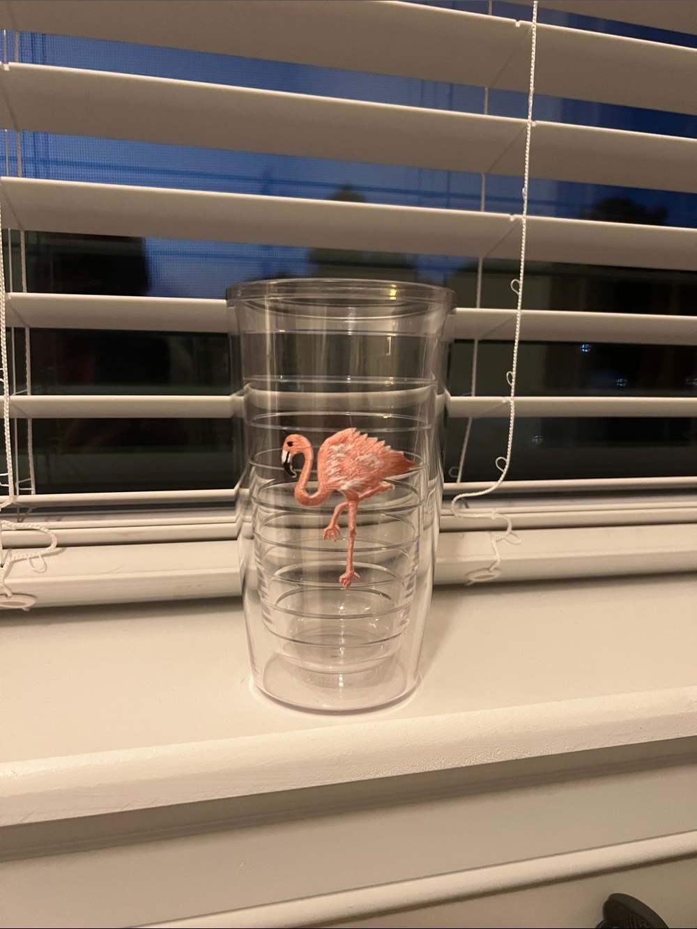 tervis Clear Tumbler with Pink Flamingo Accent